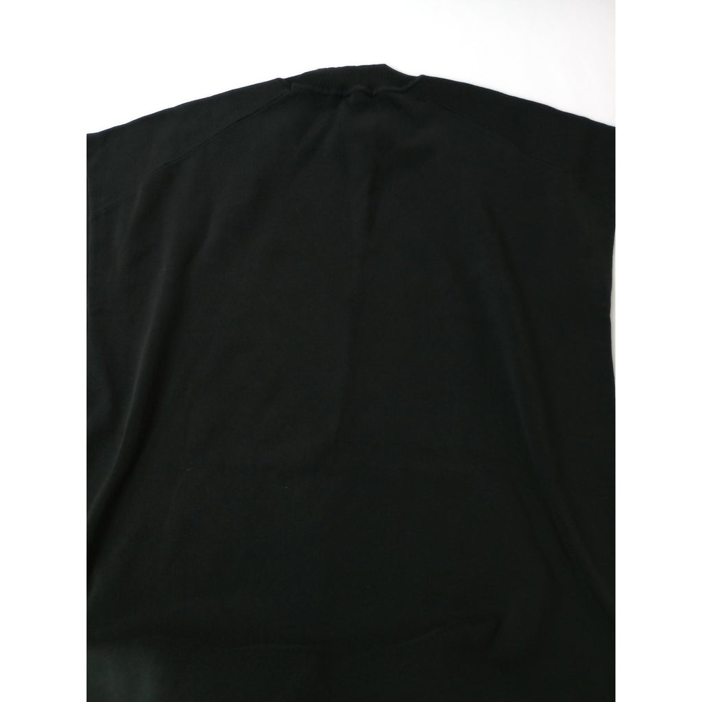 ATON エイトン 50/2 NATURAL DYE ORGANIC COTTON  モックネックタンクトップ 黒 ブラック 02   【中古】