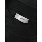 ATON エイトン 50/2 NATURAL DYE ORGANIC COTTON  モックネックタンクトップ 黒 ブラック 02   【中古】