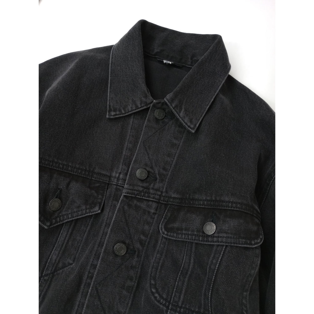 25AW WESTOVERALLS  ウエスト オーバーオールズ BIC DENIM JKT デニム ジャケット gジャン 黒 ブラック  メンズ【中古】