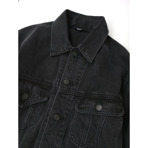 25AW WESTOVERALLS  ウエスト オーバーオールズ BIC DENIM JKT デニム ジャケット gジャン 黒 ブラック  メンズ【中古】
