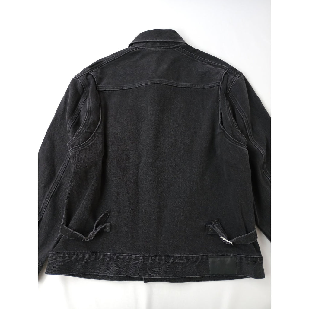 25AW WESTOVERALLS  ウエスト オーバーオールズ BIC DENIM JKT デニム ジャケット gジャン 黒 ブラック  メンズ【中古】