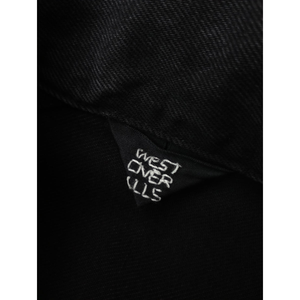 25AW WESTOVERALLS  ウエスト オーバーオールズ BIC DENIM JKT デニム ジャケット gジャン 黒 ブラック  メンズ【中古】