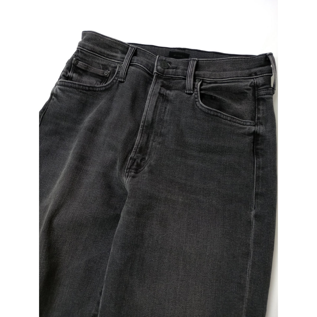 25AW MOTHER マザー THE RANBLER ZIP ANKLE デニムパンツ 黒 ブラック 26  【中古】