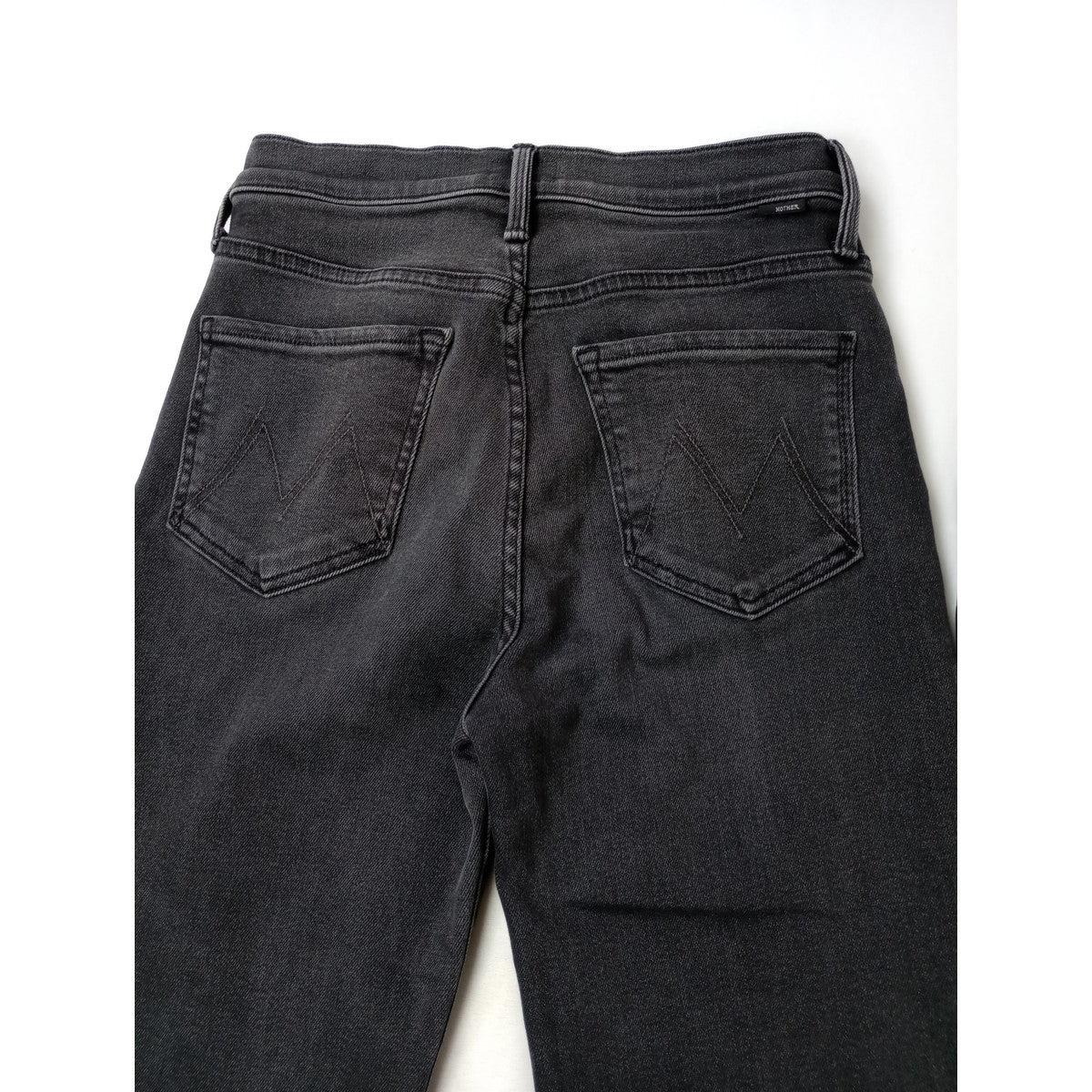 25AW MOTHER マザー THE RANBLER ZIP ANKLE デニムパンツ 黒 ブラック 26  【中古】