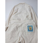 WESTOVERALLS ウエストオーバーオールズ SWELL×WOA FLAX ONE PIECE オールインワン つなぎ ユニセックス 白 【中古】