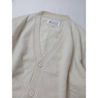 美品 Maison Margiela メゾンマルジェラ ELBOW PATCH WOOL CARDIGAN エルボーパッチ ニットカーディガン アイボリー M