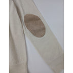 美品 Maison Margiela メゾンマルジェラ ELBOW PATCH WOOL CARDIGAN エルボーパッチ ニットカーディガン アイボリー M