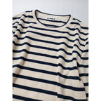 JIL SANDER+  ジルサンダープラス  ボーダー Tシャツ ロンT  長袖 カットソー トップス ネイビー  S