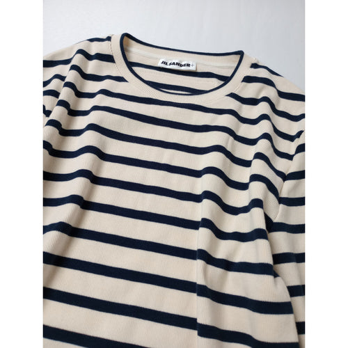 JIL SANDER+  ジルサンダープラス  ボーダー Tシャツ ロンT  長袖 カットソー トップス ネイビー  S