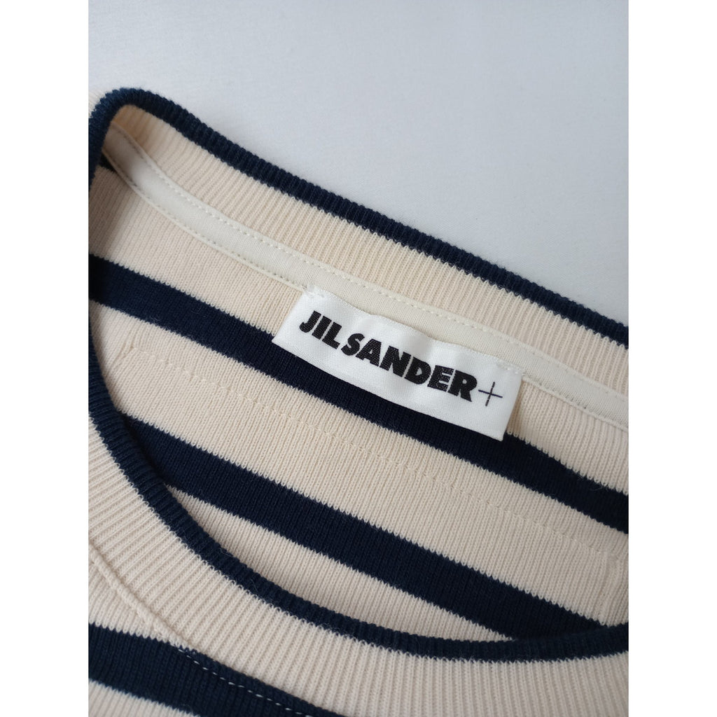 JIL SANDER+  ジルサンダープラス  ボーダー Tシャツ ロンT  長袖 カットソー トップス ネイビー  S