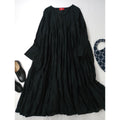 25SS  Merlette exclusive for Ron Hermanマーレット 別注 SOLIS MADIA MIDI DRESS ソリスマイダミディドレス ロングワンピース 黒 ブラック 【中古】