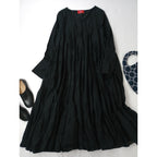 25SS  Merlette exclusive for Ron Hermanマーレット 別注 SOLIS MADIA MIDI DRESS ソリスマイダミディドレス ロングワンピース 黒 ブラック 【中古】