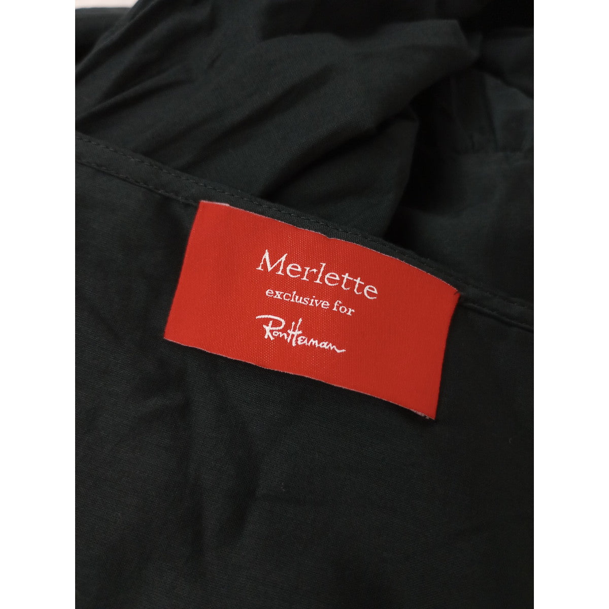 25SS  Merlette exclusive for Ron Hermanマーレット 別注 SOLIS MADIA MIDI DRESS ソリスマイダミディドレス ロングワンピース 黒 ブラック 【中古】