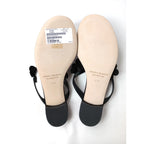 新品 MANOLO BLAHNIK マノロブラニク Black Suede Strappy Sandals 黒 ブラック  スエード サンダル  靴  371/2 (14M＋3153)