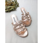 美品  MANOLO BLAHNIK マノロブラニク RIRAN サンダル  ピンク  37 2/1 靴 (14M＋4969)