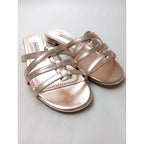 美品  MANOLO BLAHNIK マノロブラニク RIRAN サンダル  ピンク  37 2/1 靴 (14M＋4969)