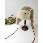 ANYA HINDMARCH アニヤ・ハインドマーチ EYES TRAPPER HAT アイズ トラッパー ハット  帽子  ベージュ 【中古】
