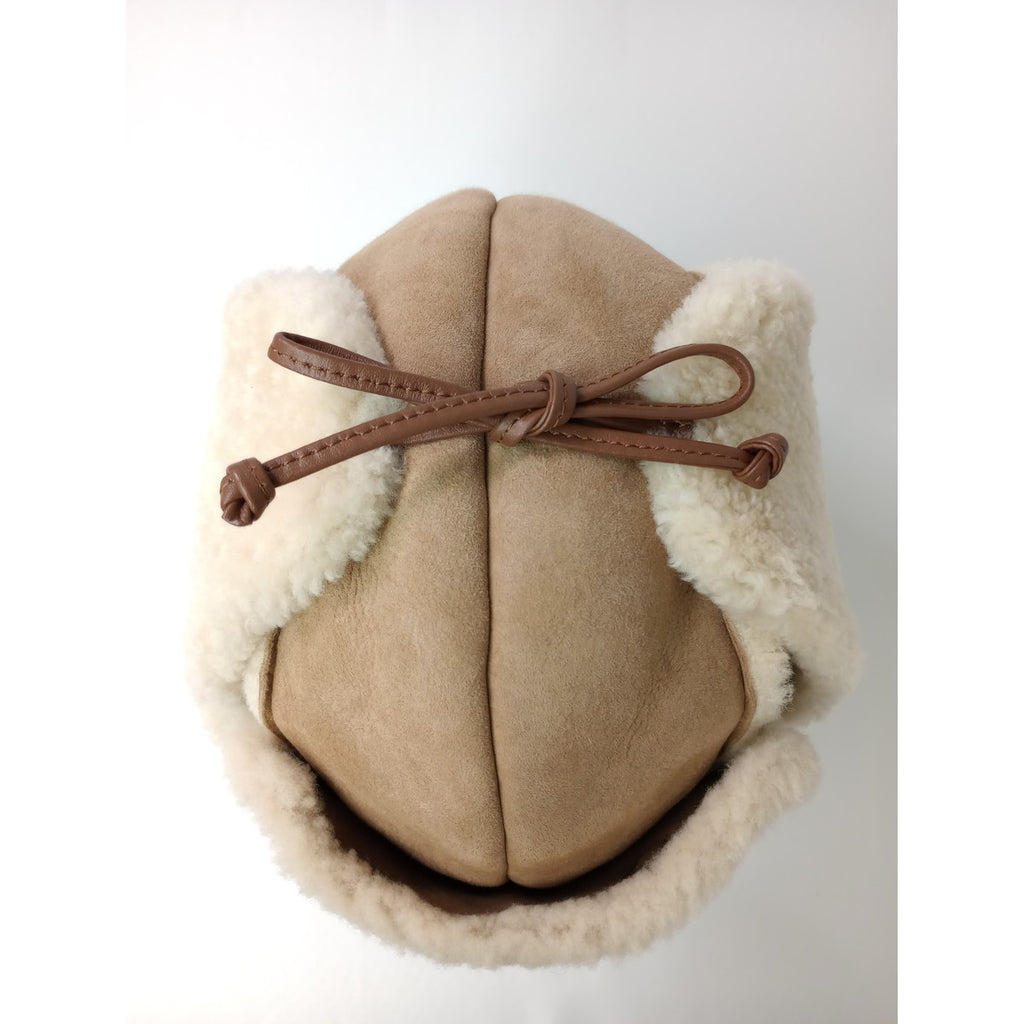 ANYA HINDMARCH アニヤ・ハインドマーチ EYES TRAPPER HAT アイズ トラッパー ハット  帽子  ベージュ (4M＋2654) 【中古】