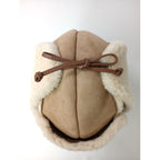 ANYA HINDMARCH アニヤ・ハインドマーチ EYES TRAPPER HAT アイズ トラッパー ハット  帽子  ベージュ 【中古】
