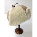 ANYA HINDMARCH アニヤ・ハインドマーチ EYES TRAPPER HAT アイズ トラッパー ハット  帽子  ベージュ 【中古】
