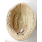 ANYA HINDMARCH アニヤ・ハインドマーチ EYES TRAPPER HAT アイズ トラッパー ハット  帽子  ベージュ 【中古】