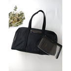 ANYA HINDMARCH アニヤ・ハインドマーチ  Gym Bag ボストン ジム バッグ  黒 ブラック 【中古】