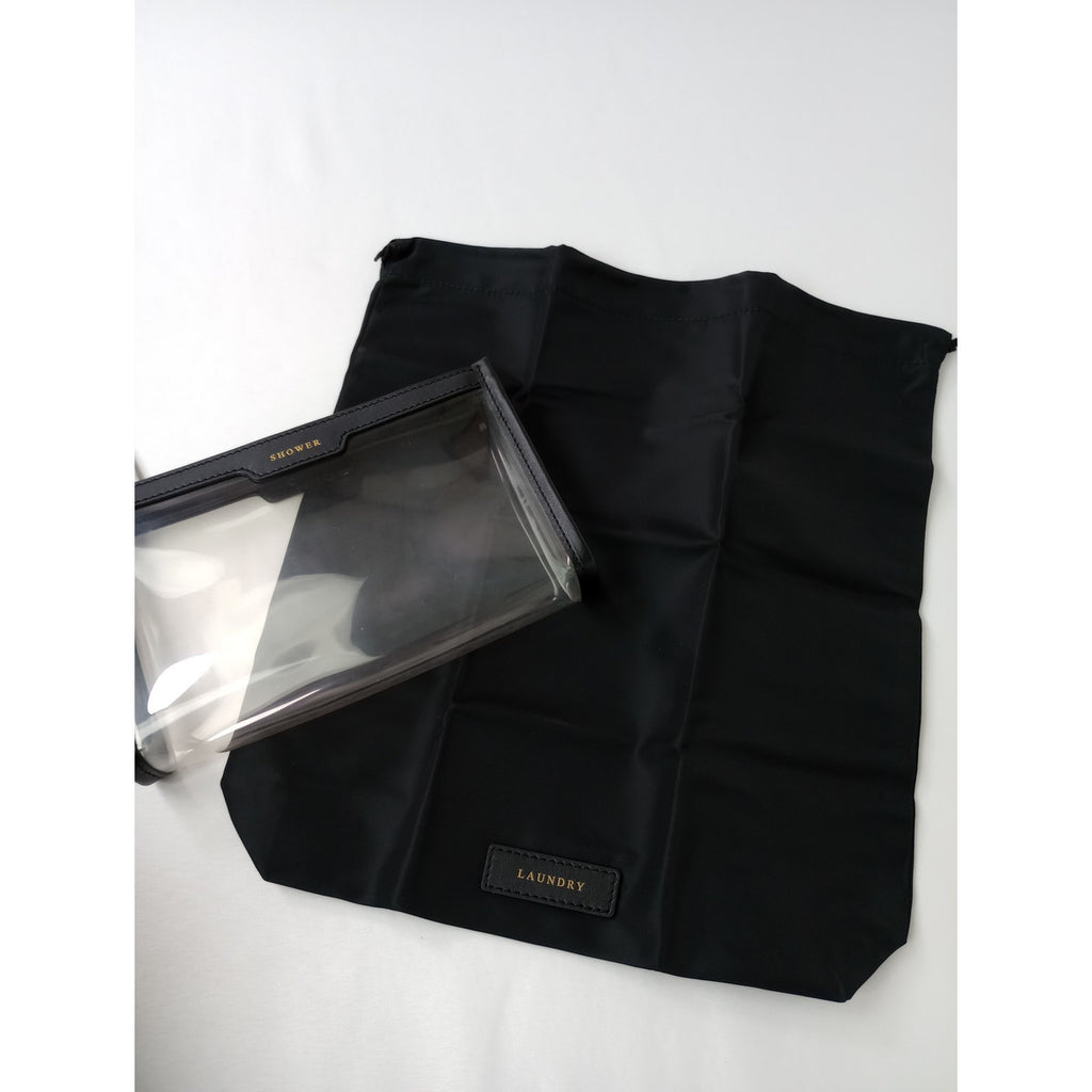 ANYA HINDMARCH アニヤ・ハインドマーチ  Gym Bag ボストン ジム バッグ  黒 ブラック 【中古】