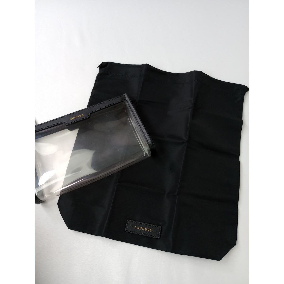 ANYA HINDMARCH アニヤ・ハインドマーチ  Gym Bag ボストン ジム バッグ  黒 ブラック 【中古】