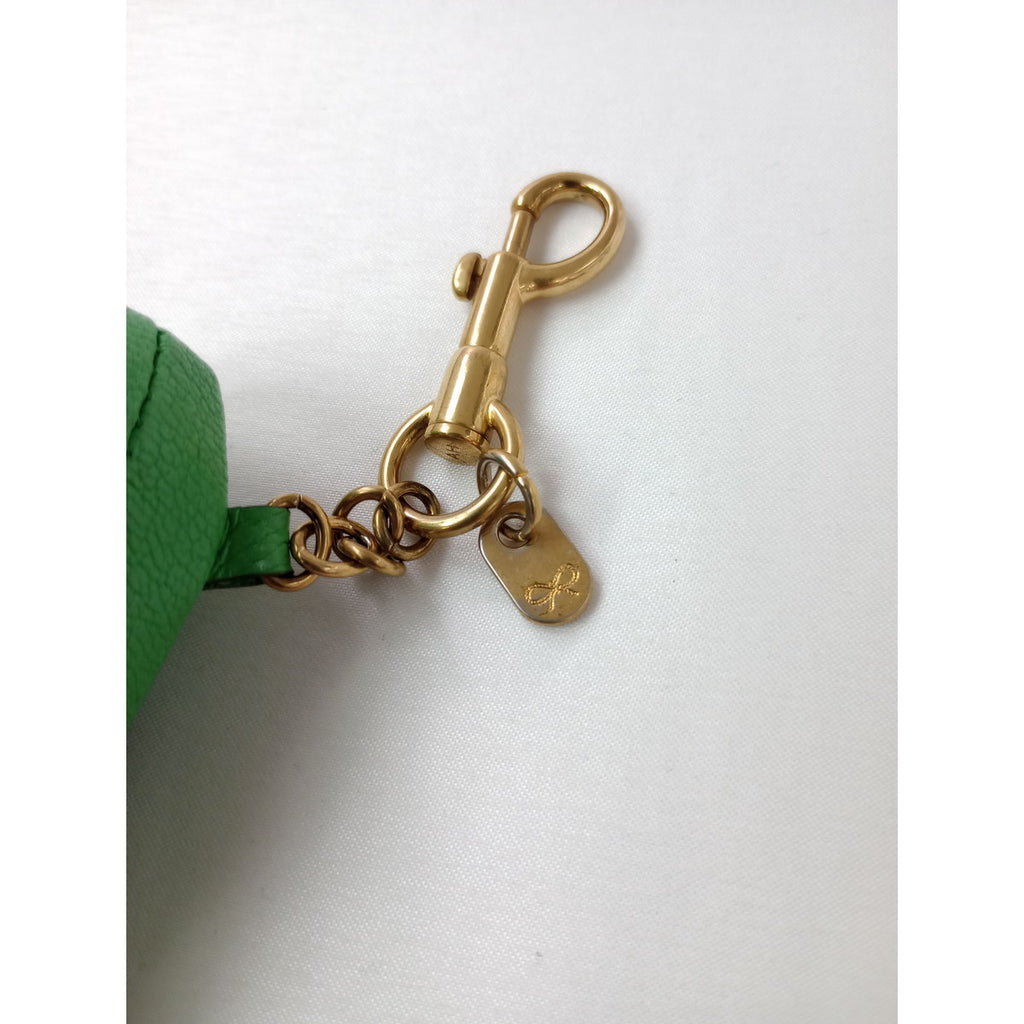 ANYA HINDMARCH  アニヤ・ハインドマーチ  Eyes バッグチャーム キーホルダー グリーン  【中古】