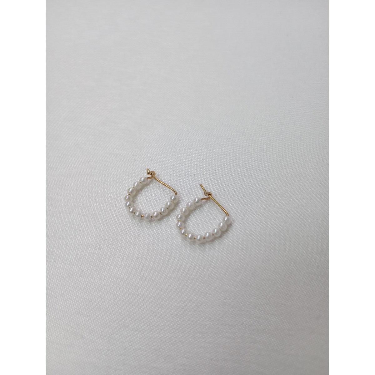 MIZUKI ミズキ K14YG パール セーフティーピン ピアス ゴールド アクセサリー 【中古】