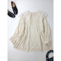 25SS  TOWAVASE トワヴァーズ  Leavers  レース  ブラウス トップス  アイボリー 【中古】