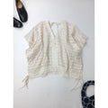 ASEEDONCLOUD アシードンクラウド oly island blouse -Holy gold cloth- コットン シルク  ドット柄 ブラウス トップス 生成り 【中古】