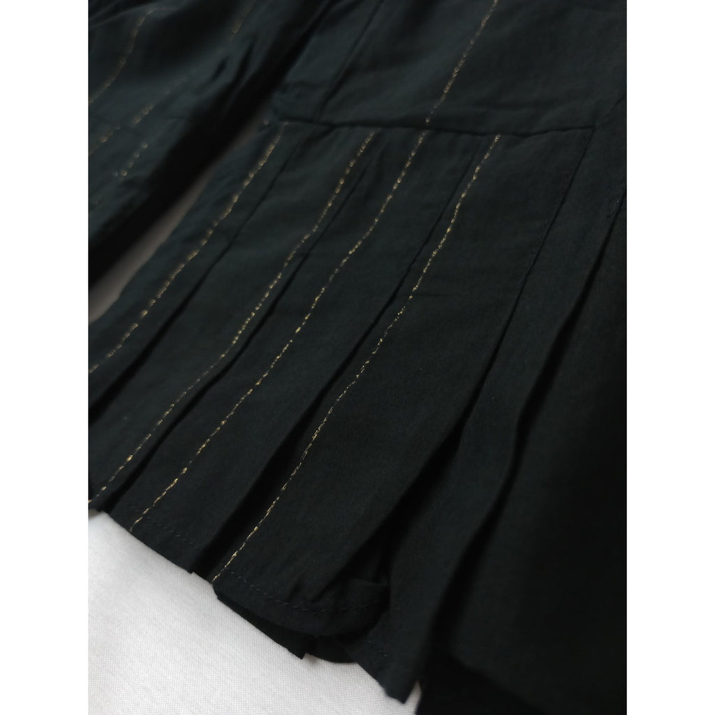 SUSURI ススリ フルッターパンツ ストライプ 黒 ブラック 1  【中古】