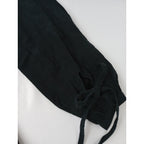 the last flower of the afternoon  ラストフラワーオブジアフタヌーン リネン 麻 100％ ロングドレス ワンピース 黒 ブラック 【中古】