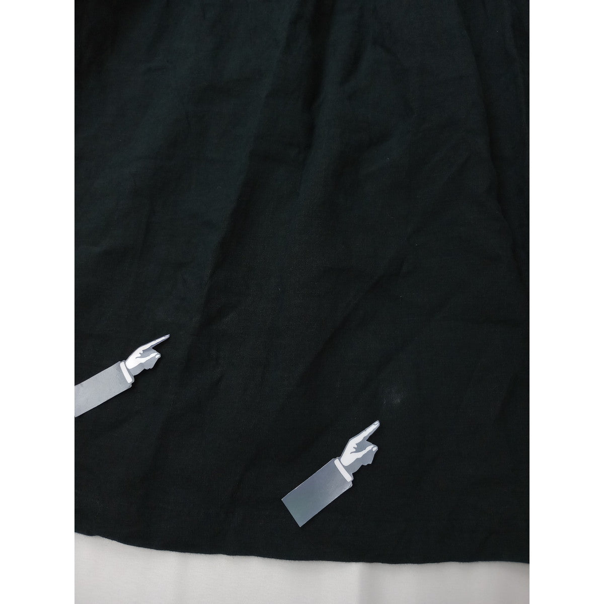 the last flower of the afternoon  ラストフラワーオブジアフタヌーン リネン 麻 100％ ロングドレス ワンピース 黒 ブラック 【中古】