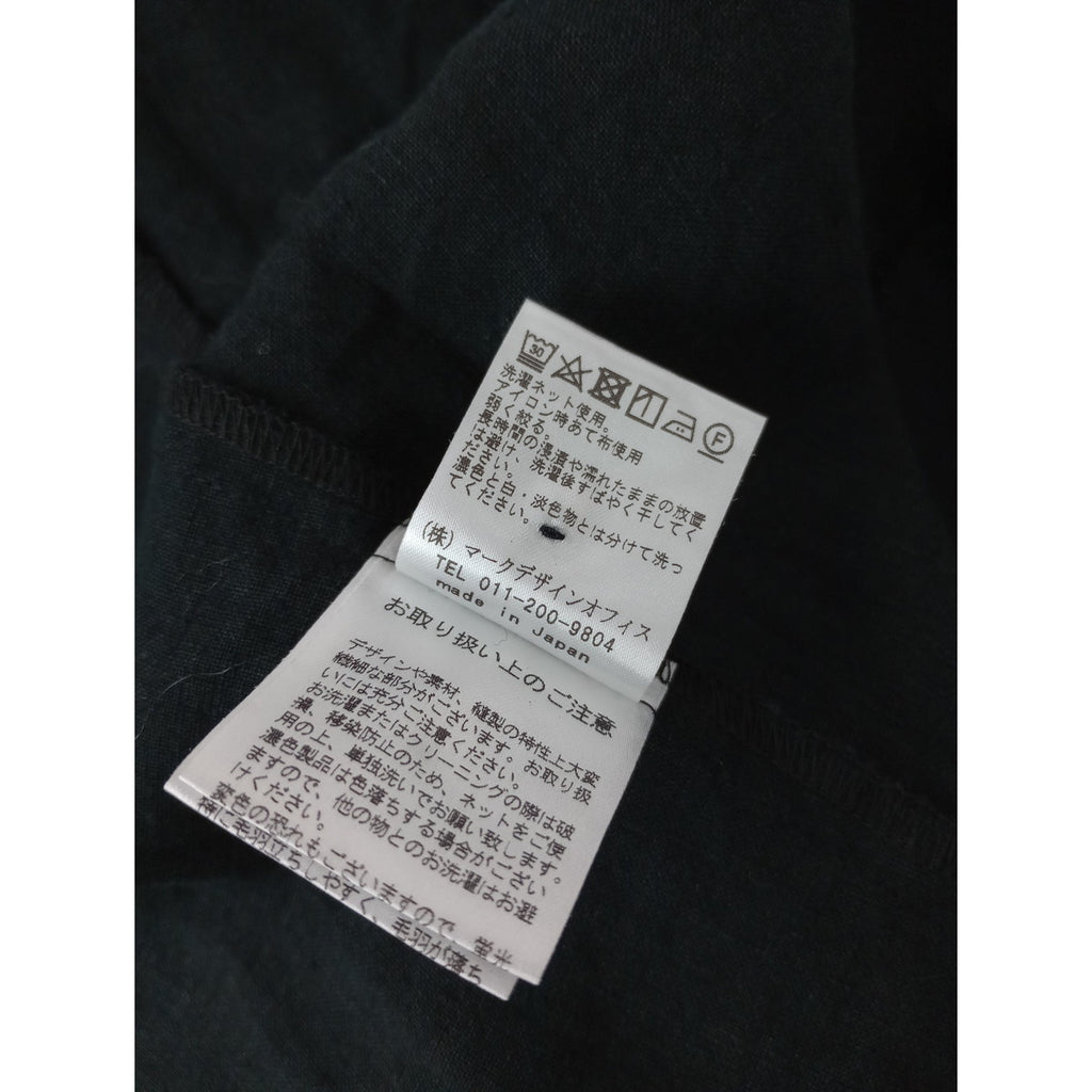 the last flower of the afternoon  ラストフラワーオブジアフタヌーン リネン 麻 100％ ロングドレス ワンピース 黒 ブラック 【中古】