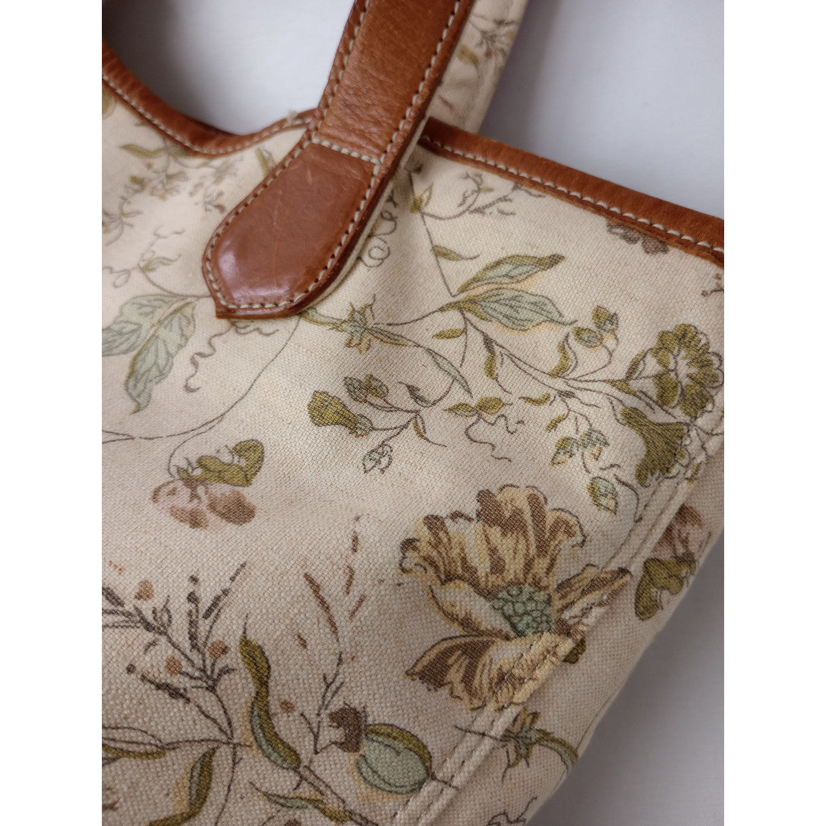 Hug O War × PORTER ハグオーワー ×  ポーター  雅姫 レザー トートバッグ 花柄  【中古】