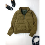 THE NORTH FACE ザノースフェイス BALMY ZIP HIGH バルミージップハイ ナイロンジャケット ブルゾン ジップアップ 中綿  NYW81720  カーキ(5M＋2640) M【中古】