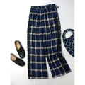 KEITA MARUYAMA ケイタマルヤマ On-bray Check Lace PT チェックレースパンツ ネイビー 2 【中古】