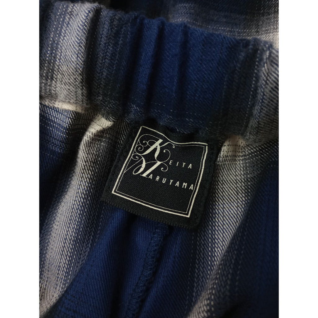 KEITA MARUYAMA ケイタマルヤマ On-bray Check Lace PT チェックレースパンツ ネイビー 2 【中古】