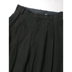 mina perhonen ミナペルホネン siisti コットン 綿 100％ タック パンツ グレー 36   【中古】