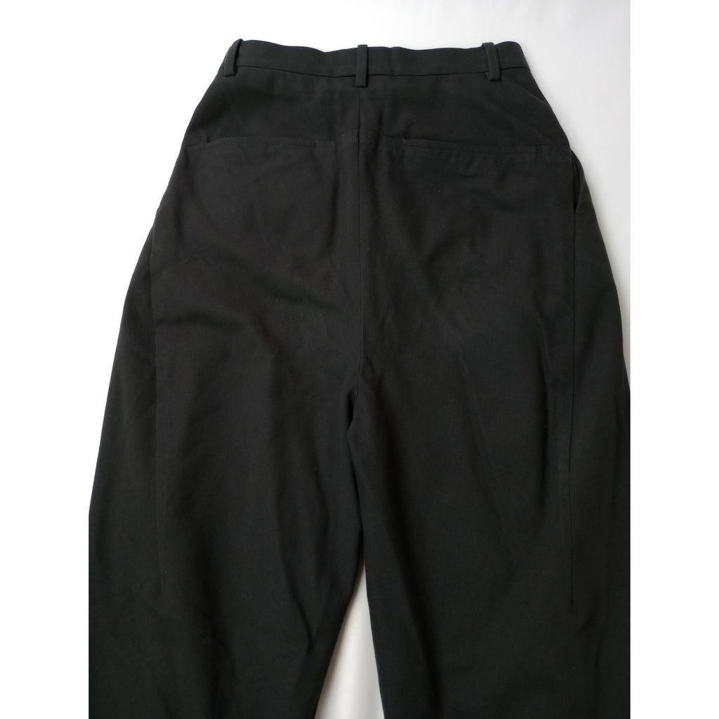 mina perhonen ミナペルホネン siisti コットン 綿 100％ タック パンツ グレー 36   【中古】