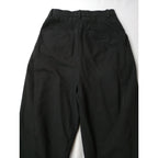 mina perhonen ミナペルホネン siisti コットン 綿 100％ タック パンツ グレー 36   【中古】