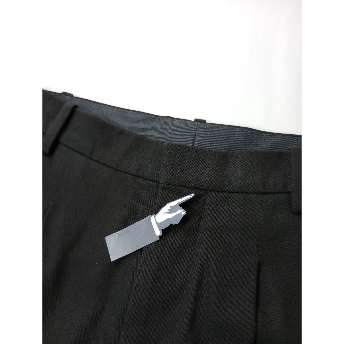 mina perhonen ミナペルホネン siisti コットン 綿 100％ タック パンツ グレー 36   【中古】