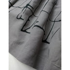 mina perhonen ミナペルホネン rain track レイントラック コットン リネン ワイドパンツ  グレー  36【中古】