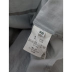 mina perhonen ミナペルホネン sokeri シルク コットン シャツ ブラウス ライトグレー 36  【中古】