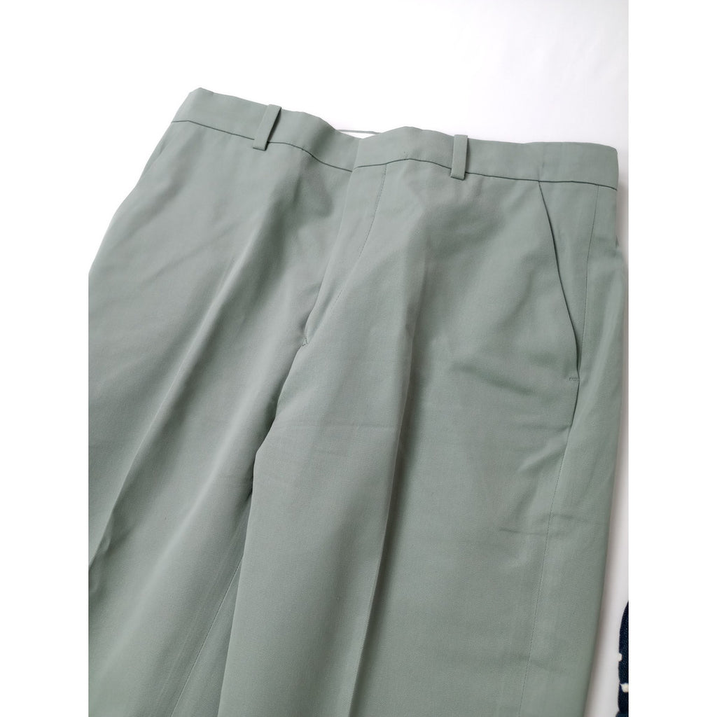 mina perhonen ミナペルホネン  herbes コットン  シルク  パンツ グリーン系  36