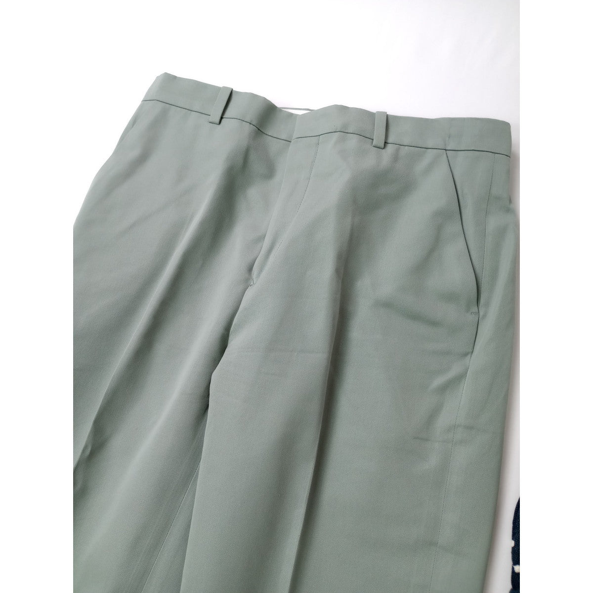 mina perhonen ミナペルホネン  herbes コットン  シルク  パンツ グリーン系  36