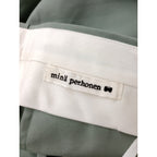 mina perhonen ミナペルホネン  herbes コットン  シルク  パンツ グリーン系  36
