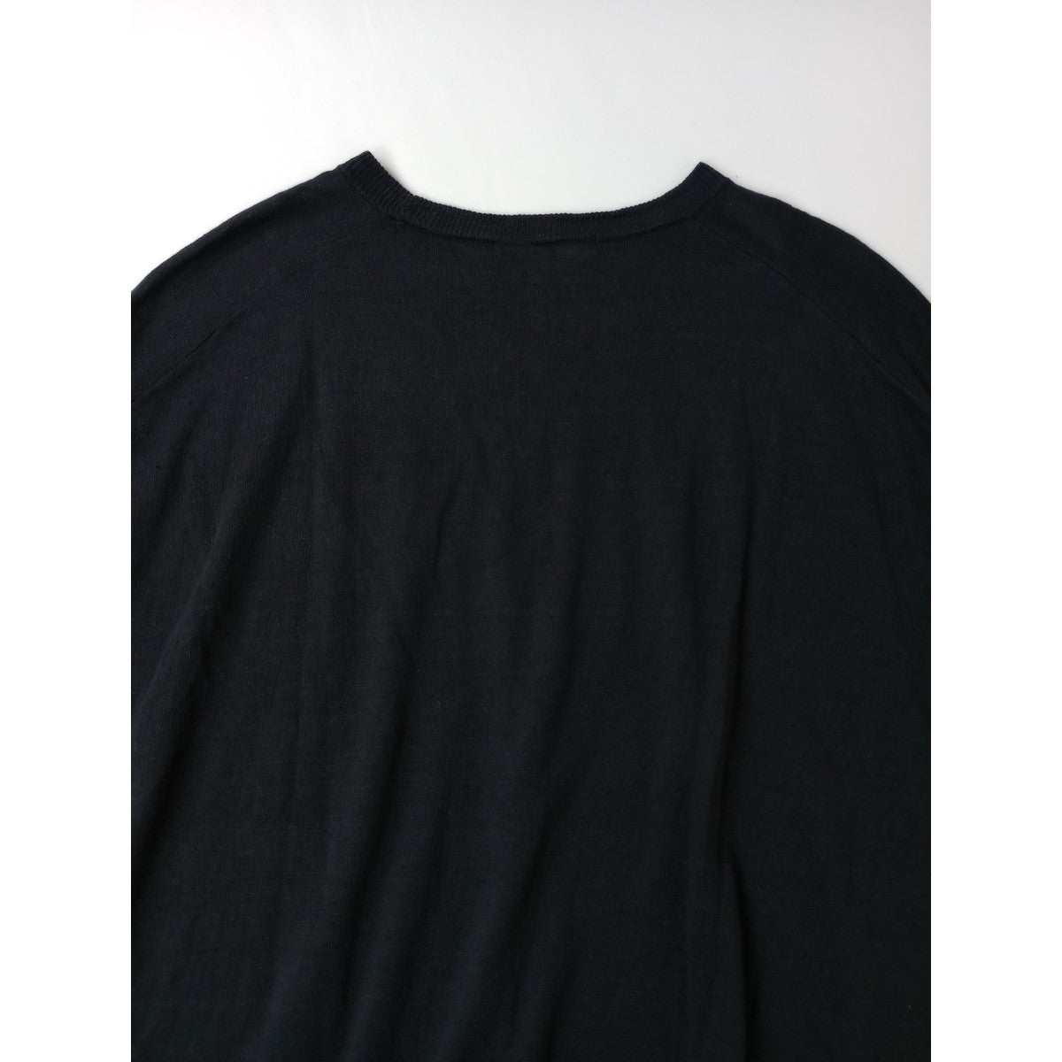 evam eva エヴァムエヴァ リネン 麻 100％ プルオーバー サマーニット 黒 ブラック  【中古】